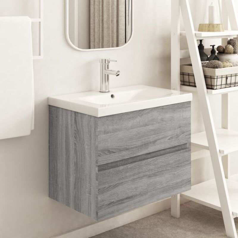 foto del prodotto furniture limited mobile lavabo grigio sonoma 60x38,5x45 cm in