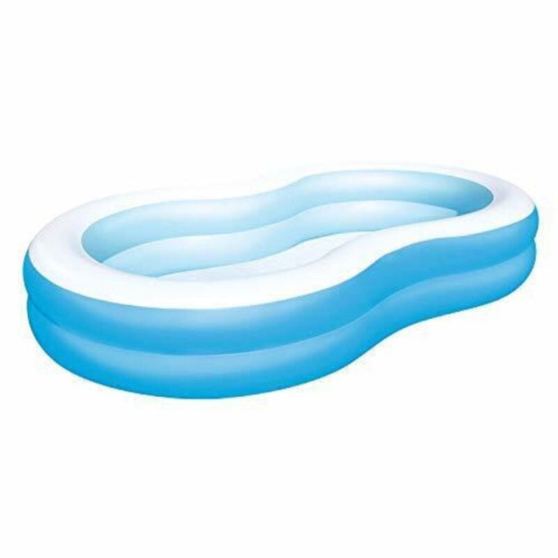 foto del prodotto piscina gonfiabile a otto per famiglie a 2 anelli gonfiabili 262x157x46 cm 54117 trade shop traesio