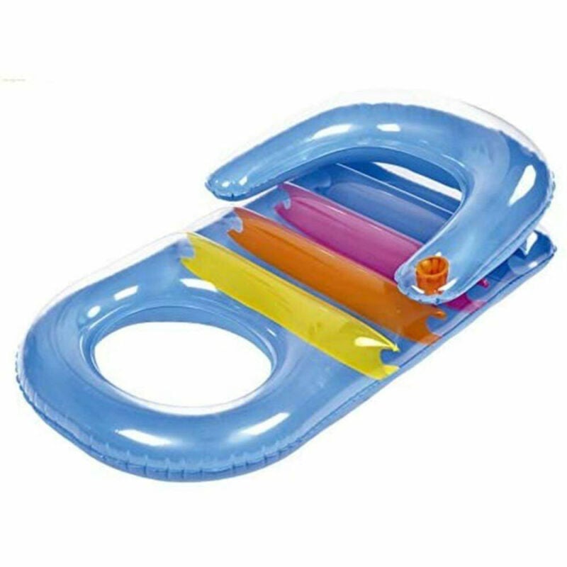 foto del prodotto poltrona materassino gonfiabile multicolor mare piscina con porta bibita 150x86cm trade shop traesio