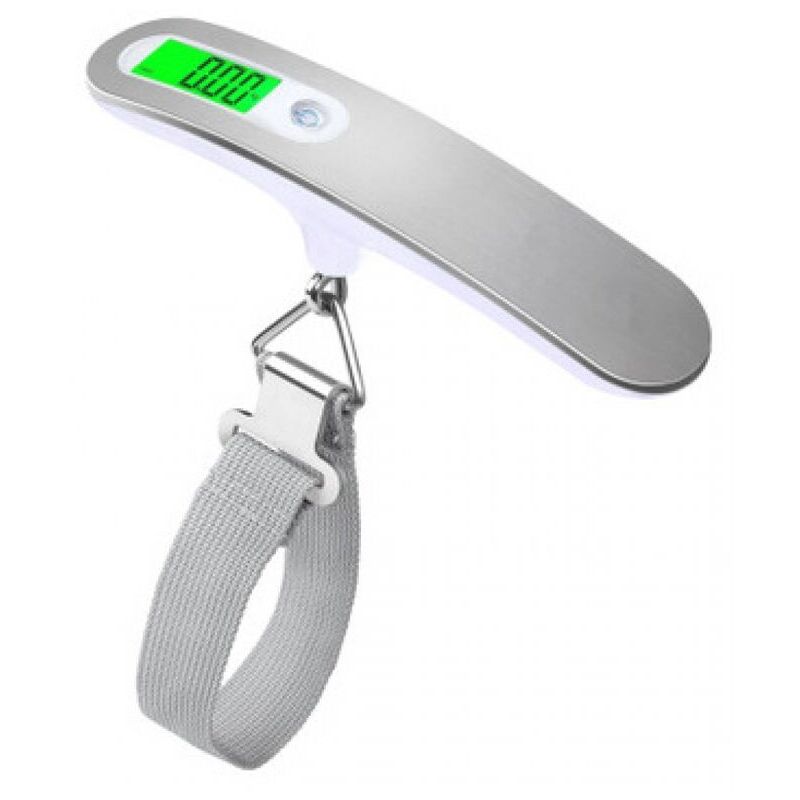 foto del prodotto alovez bilancia per bagagli bilancia elettronica portatile per valigie max 50 kg 110 libbre lb, g, oz, kg funzione tara blocco peso batteria