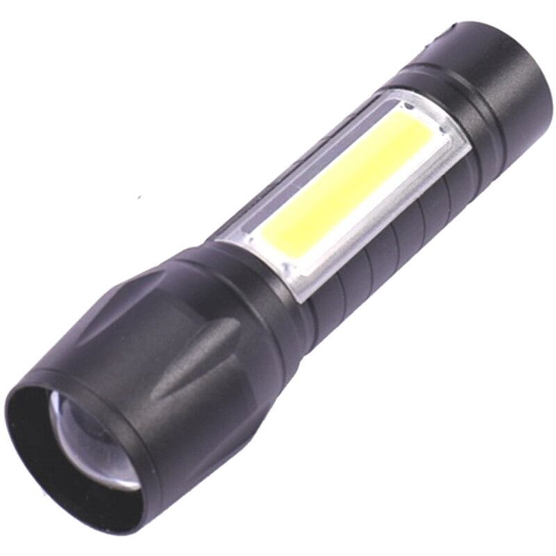 foto del prodotto torcia elettrica portatile, luce potente, alta potenza, ricaricabile, tattica, zoom, illuminazione esterna, torcia elettrica a led