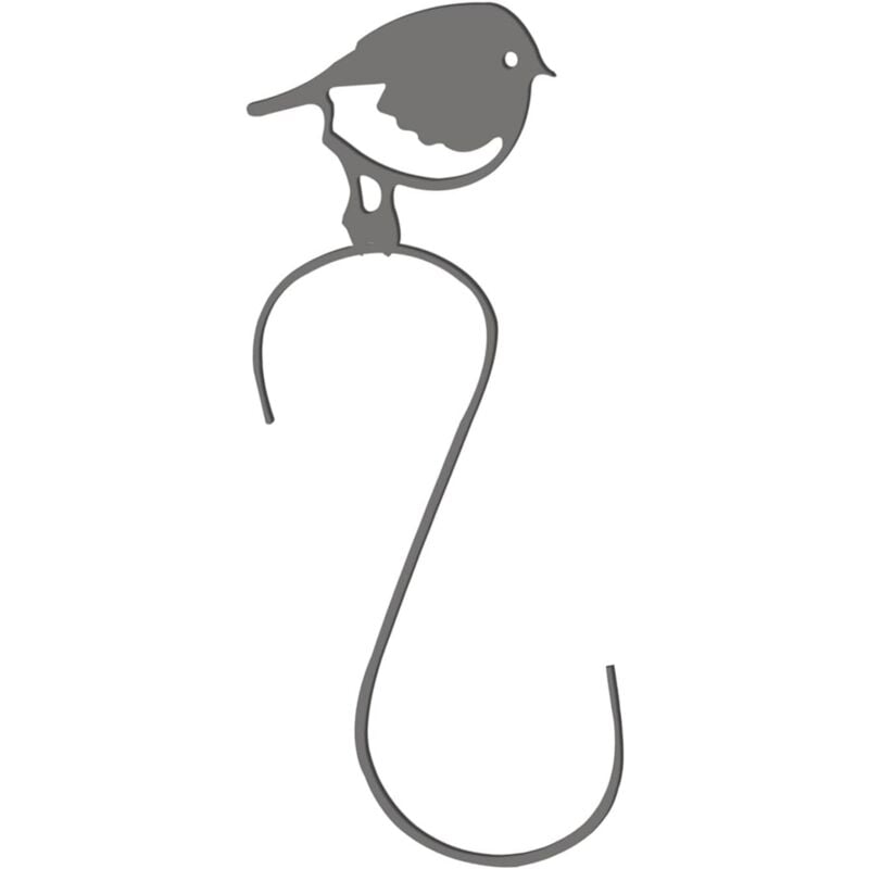 foto del prodotto alovez silhouette hook uccello decorazione da giardino in metallo a forma di s gancio decorazione da giardino patio prato giardino ganci da parete