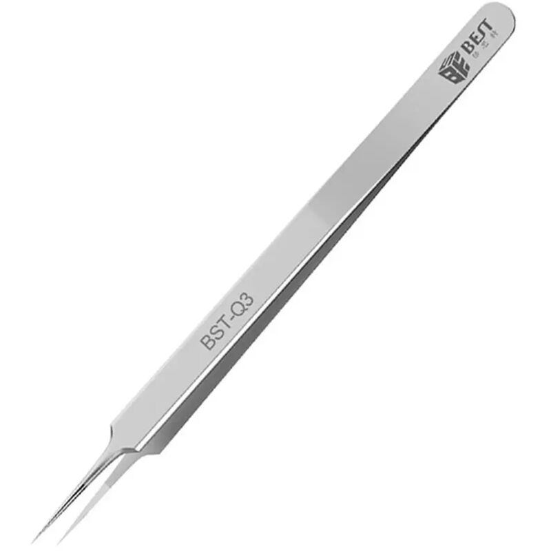 foto del prodotto alovez pinzette per fili volanti da 0,01 mm, in acciaio inossidabile dritto, per schede madri bga, pinzette per fili volanti