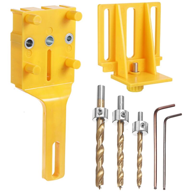 foto del prodotto alovez perforatrice per fori da 6 8 10 mm, per lavorazione del legno, per trapani verticali, utensili per lavorazione del legno