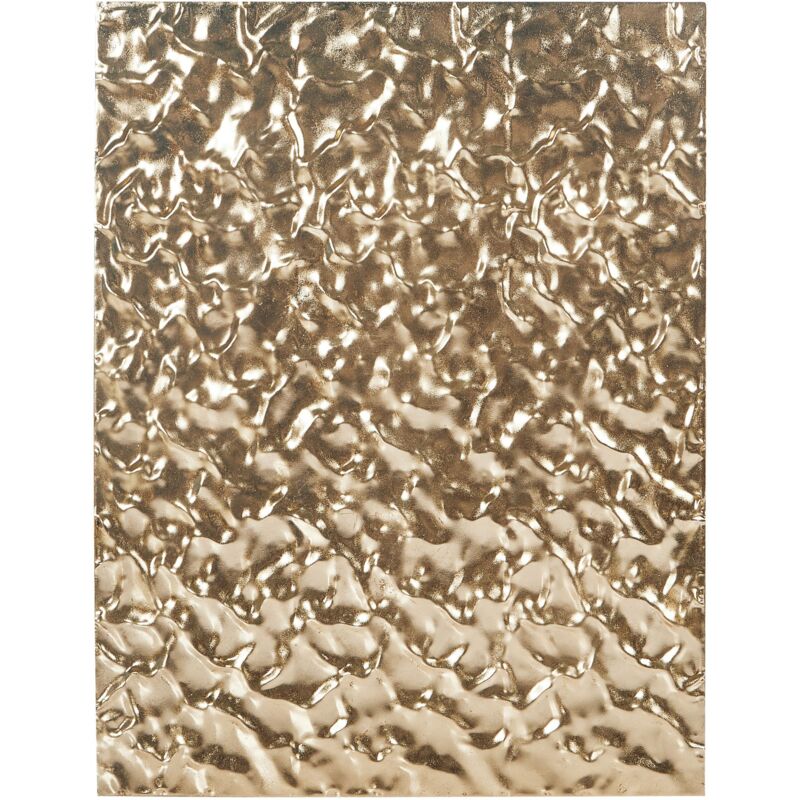 foto del prodotto beliani decorazione da parete in metallo ferro quadrato glamour accent piece oro coimbra
