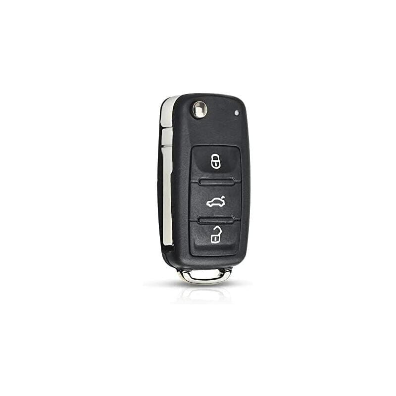 foto del prodotto guscio di ricambio pieghevole per chiave auto per vw volkswagen golf mk6 t1guan polo passat cc seat skoda octavia 3 pulsanti