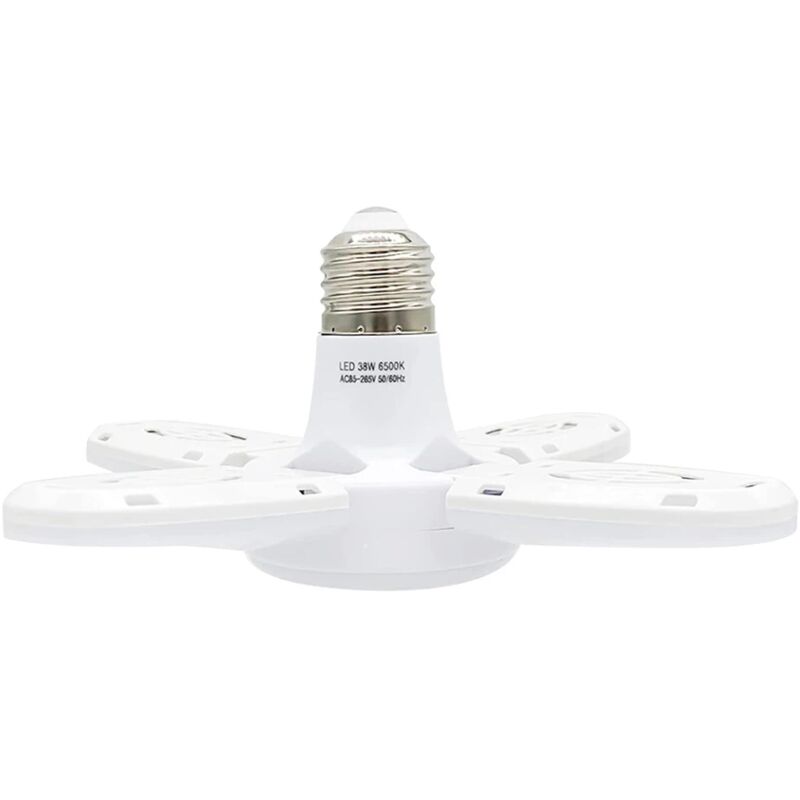 foto del prodotto alovez plafoniera a led plafoniera deformabile per garage officina magazzino officina lampadina vita domestica bianco caldo