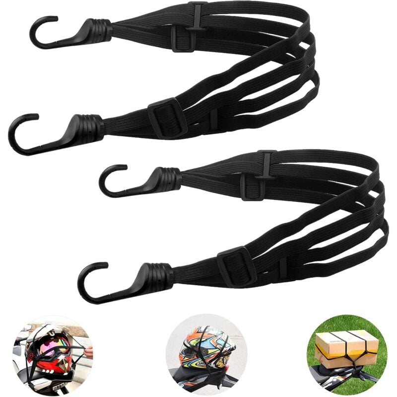 foto del prodotto pezzi cinghia per bagagli con doppio gancio per bicicletta moto tenditore regolabile accessorio per bagagli per moto bicicletta 60 90 cm 