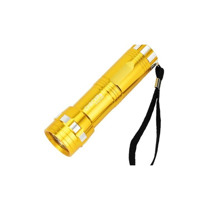 foto del prodotto torcia elettrica per lavoro, ciclismo, campeggio, lettura, passeggiate, escursionismo giallo 