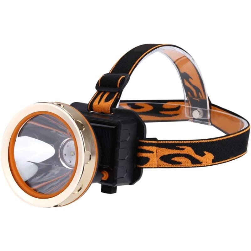 immagine 0 del prodotto lampada frontale a led ricaricabile solare, portatile, 3 modalit , ultra luminosa