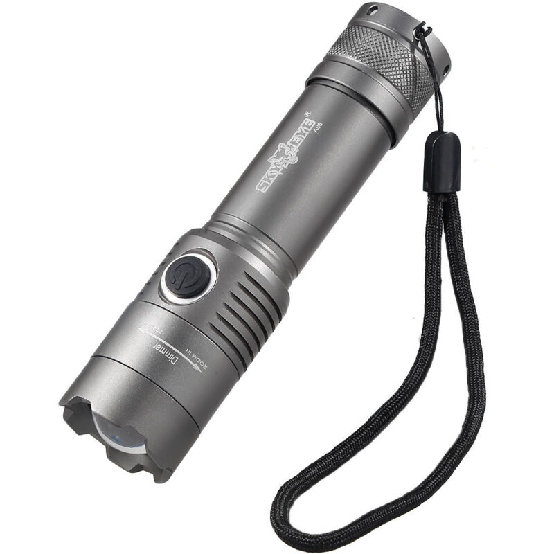 foto del prodotto torcia elettrica t6 con luce forte torcia elettrica con luce forte ricarica t6 con zoom ricarica torcia elettrica luce per bicicletta