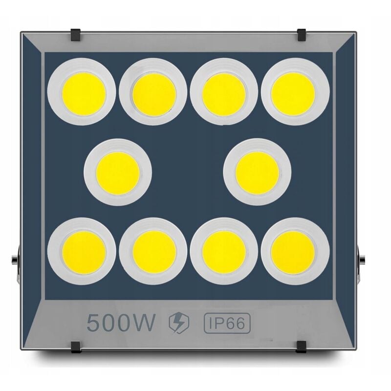 foto del prodotto alogena led da esterno per giardino garage costruzione capelli 500w impermeabile