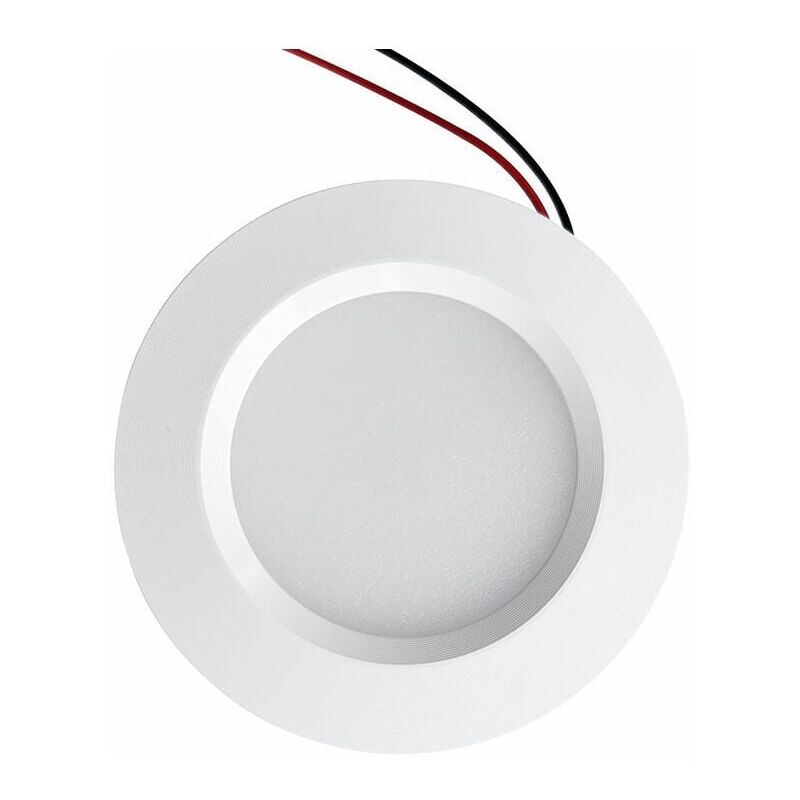 foto del prodotto snq mini faretto da incasso a led foratura 55mm diametro 68mm compatto 3w dc12v impermeabile ip54 bagno, cucina, mobili alluminio, bianco naturale