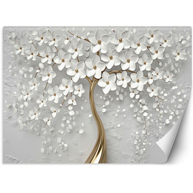 foto del prodotto gbshop carta da parati, albero astratto fiorito oro 350x245
