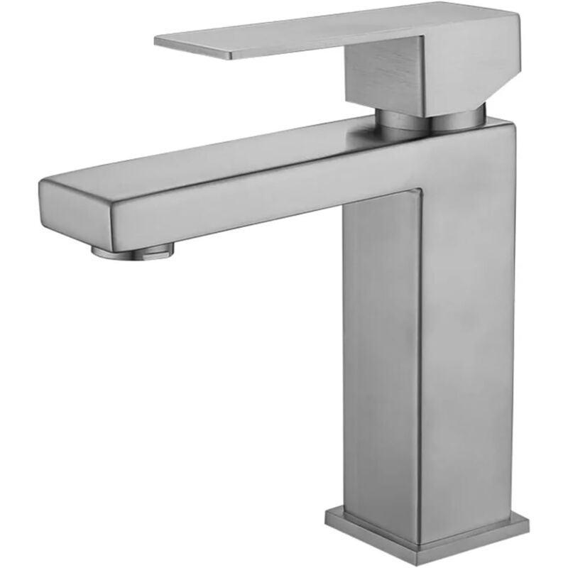 immagine 0 del prodotto tonchean miscelatore per lavabo da appoggio in ottone per acqua calda e fredda colore argento 