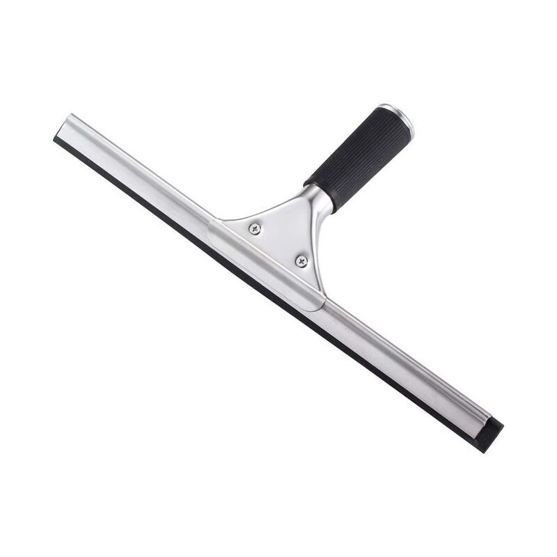 foto del prodotto tergivetro per doccia, tergivetro per finestre, per uso domestico, in acciaio inox, per la pulizia delle finestre del bagno, 35 cm.