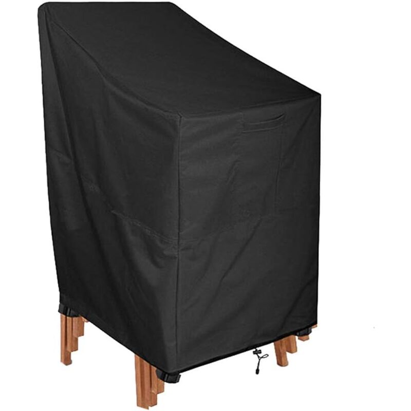 foto del prodotto tonchean copertura per sedia da giardino, impermeabile, antivento, protezione uv, copertura per sdraio per sedie impilabili, protezione per mobili
