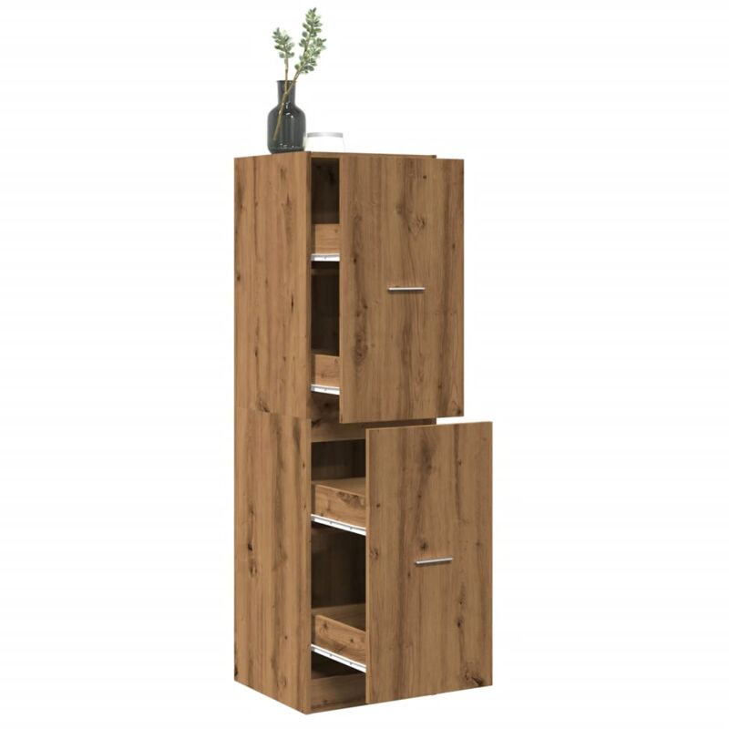 foto del prodotto armadietto da farmacia rovere 40x41x144,5 cm in truciolato vidaxl