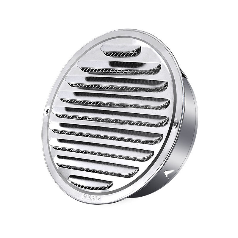 foto del prodotto tonchean griglia di ventilazione per tubo di scarico tondo in acciaio inox da 120 mm, copertura per uscita aria, griglia di scarico tonda, cappa