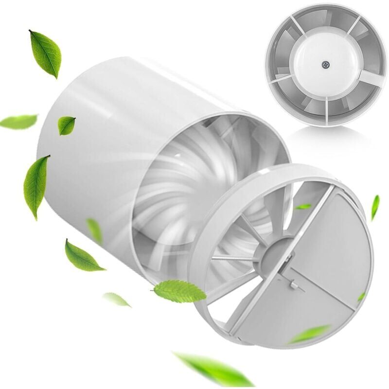 foto del prodotto extracteur d air silencieux 100 mm ventilateur tubulaire, ventilateur de tuyau avec clapet anti retour, ventilateur extracteur ventilateur d air pour