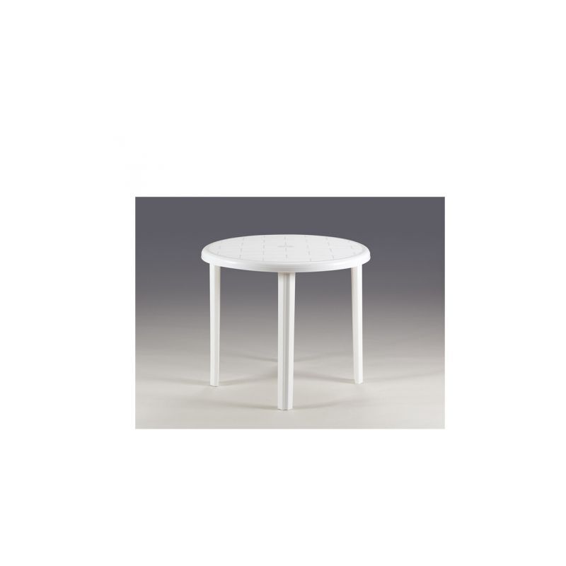 foto del prodotto tavolo barbados tondo d. 88 cm bianco
