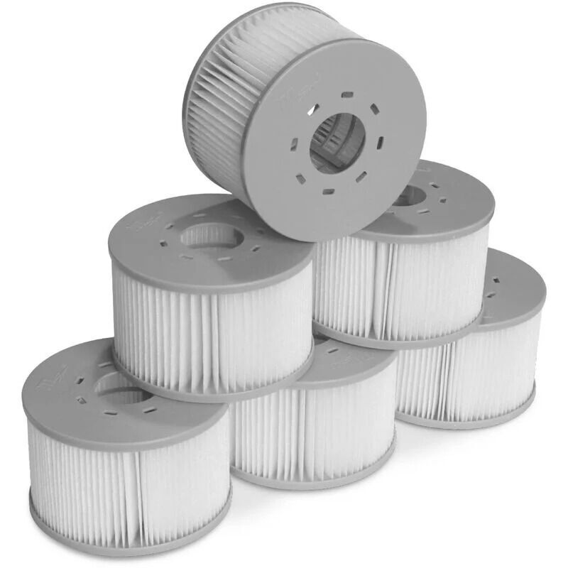 foto del prodotto alovez set di 6 filtri per vasche idromassaggio gonfiabili, 106cm 6 cartucce filtranti di ricambio per vasche idromassaggio gonfiabili