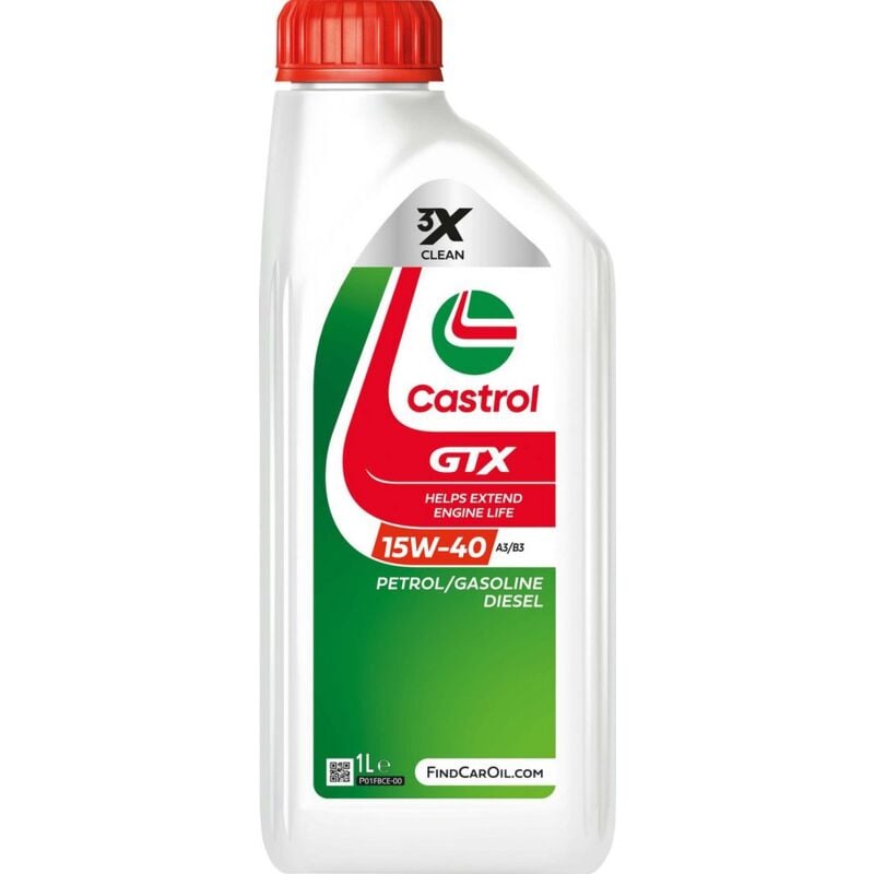 foto del prodotto castrol olio lubrificante motore auto minerale gtx 15w40 1l oil