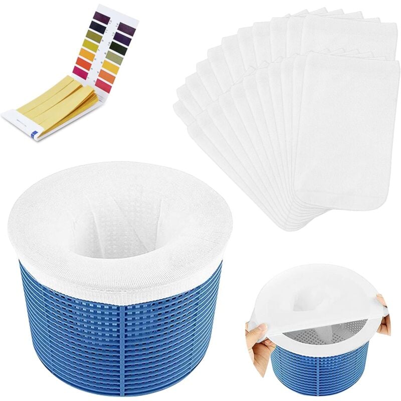 foto del prodotto alovez 20 pezzi coperture per rifiuti da piscina calze per skimmer per filtri da piscina coperture antipolvere anti schiuma