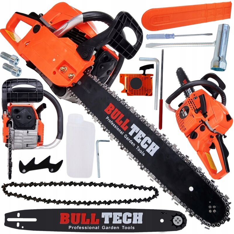 foto del prodotto motosega a benzina set 45cm 52cc potente 4,9hp