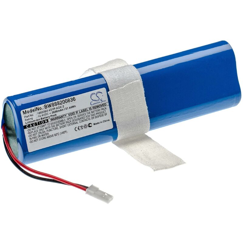 foto del prodotto batteria compatibile con medion md18500, md18501, md18600 aspirapolvere home cleaner 2600mah, 14,4v, li ion vhbw