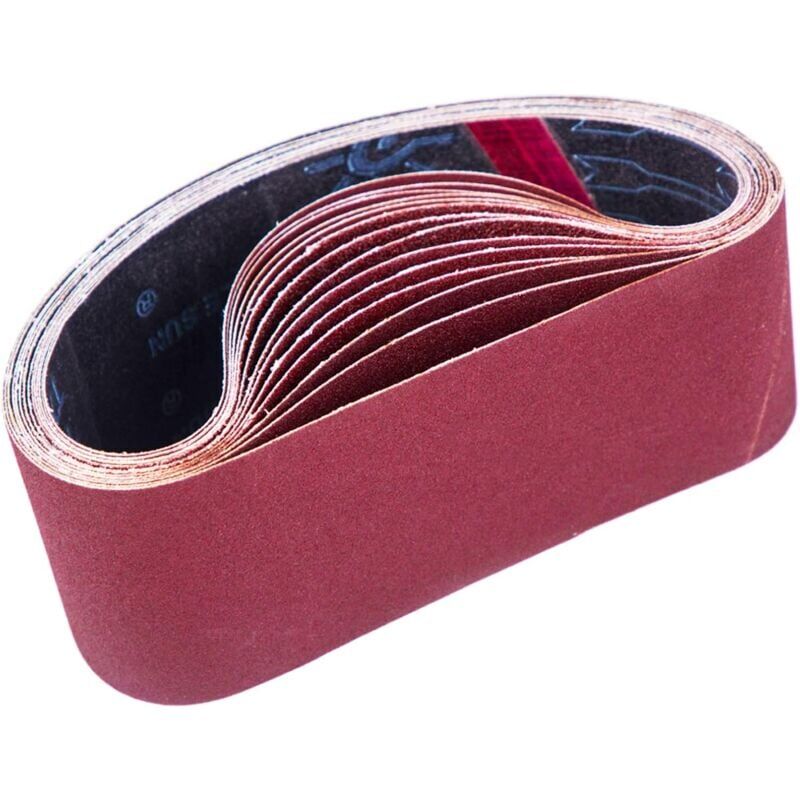 foto del prodotto nastro abrasivo, 75 x 533 mm, nastri abrasivi misti 3x grane 80 120 150 240 400 per levigatrici a nastro 15 pezzi 