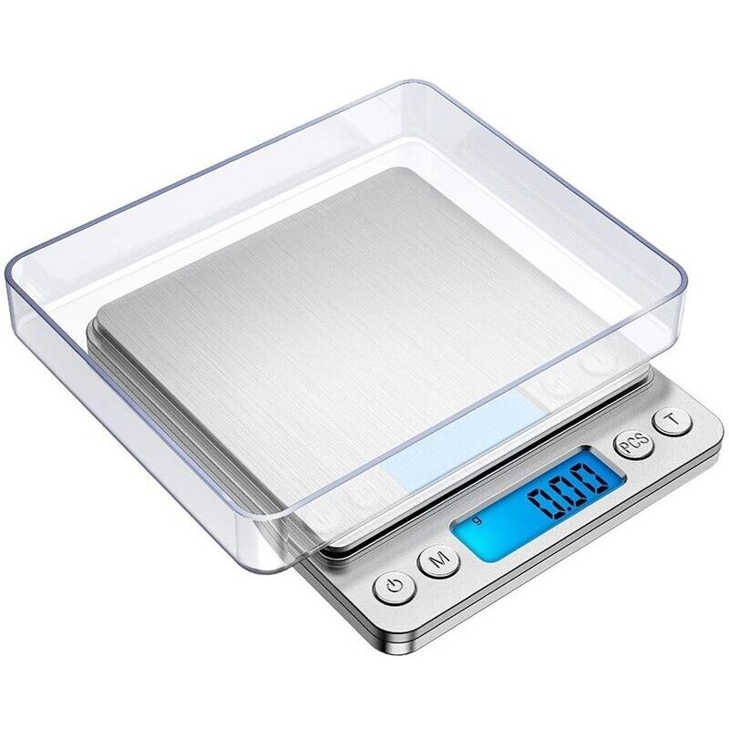 immagine 0 del prodotto dpzo bilancia di precisione, 500g 0,01g, bilancia di precisione 0,01g, bilancia da cucina con funzione di tara e conteggio, display lcd