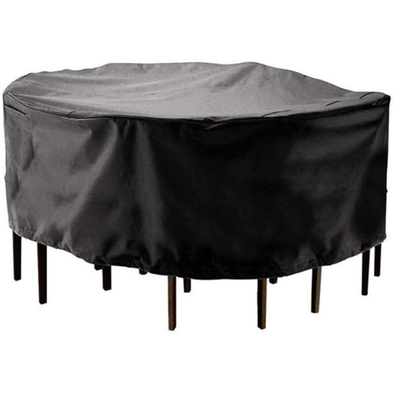 foto del prodotto zvd copertura per tavolo da giardino circolare tessuto oxford traspirante e impermeabile diametro 120 x 75 cm