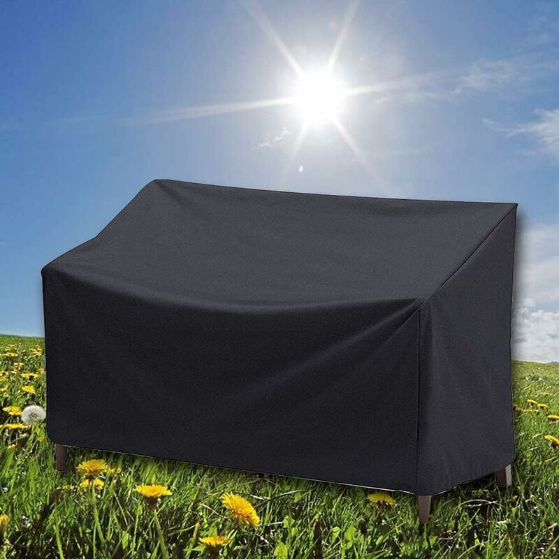 foto del prodotto zvd copertura impermeabile per panca da giardino a 3 posti copertura impermeabile per mobili da giardino, anti uv 210d oxford antipolvere per