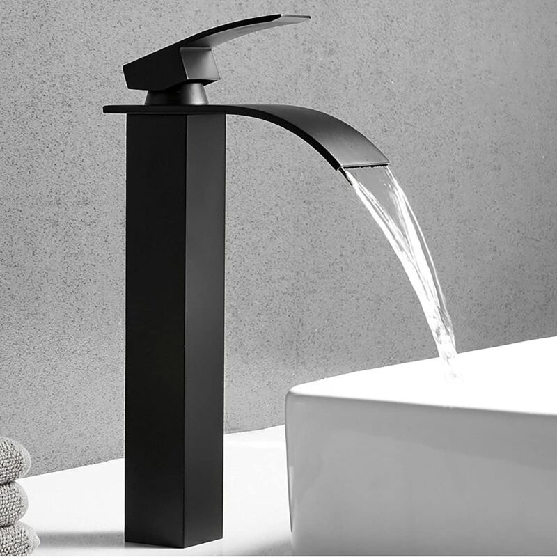 immagine 0 del prodotto zvd miscelatore monoforo per lavabo caldo e freddo acciaio inossidabile resistente nero opaco
