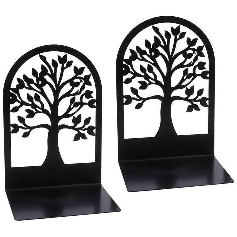 foto del prodotto fermalibri da 2 pezzi, fermalibri per contenere libri, fermalibri decorativi, porta libri per casa, scuola o ufficio, fermalibri in metallo pesante.