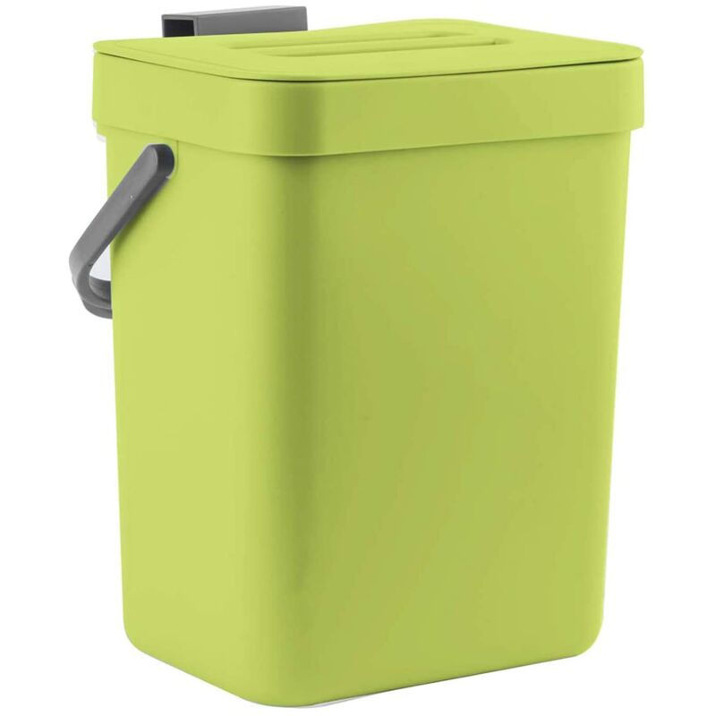 foto del prodotto cestino per rifiuti alimentari da cucina cestino da parete 3l 0,8 gal verde