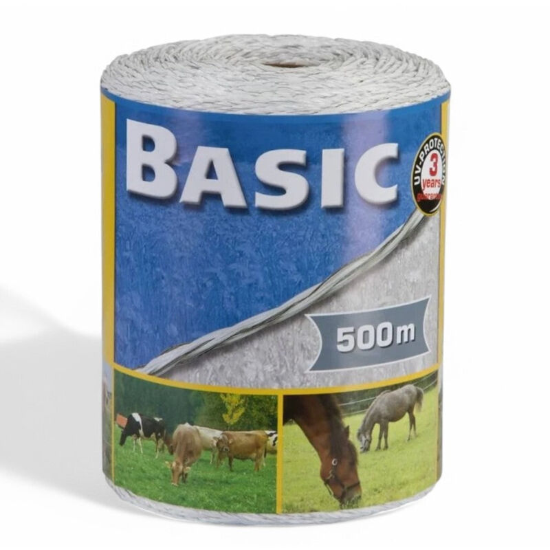 foto del prodotto no brand filo elettrificato per recinti elettrici bobina 500 mt bianco