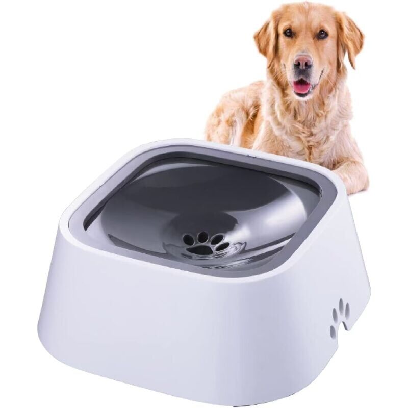 foto del prodotto ciotola per l acqua per animali domestici, ciotola galleggiante per animali domestici da 1,5 l, ciotola per l acqua anti traboccamento per cani e