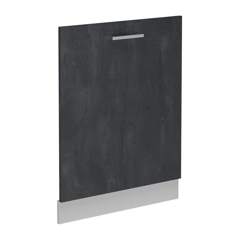 foto del prodotto pannello frontale della lavastoviglie r line, calcestruzzo nero, 60 cm senza piano di lavoro vicco