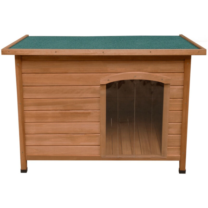 foto del prodotto monster shop cuccia per cani di media taglia casa per animali h 70cm h x 103cm l x 66cm p tetto apribile con cerniera sportelli rimovibili sul