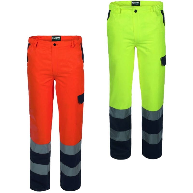 foto del prodotto pantaloni alta visibilit da lavoro rossini bicolore hi vis m giallo