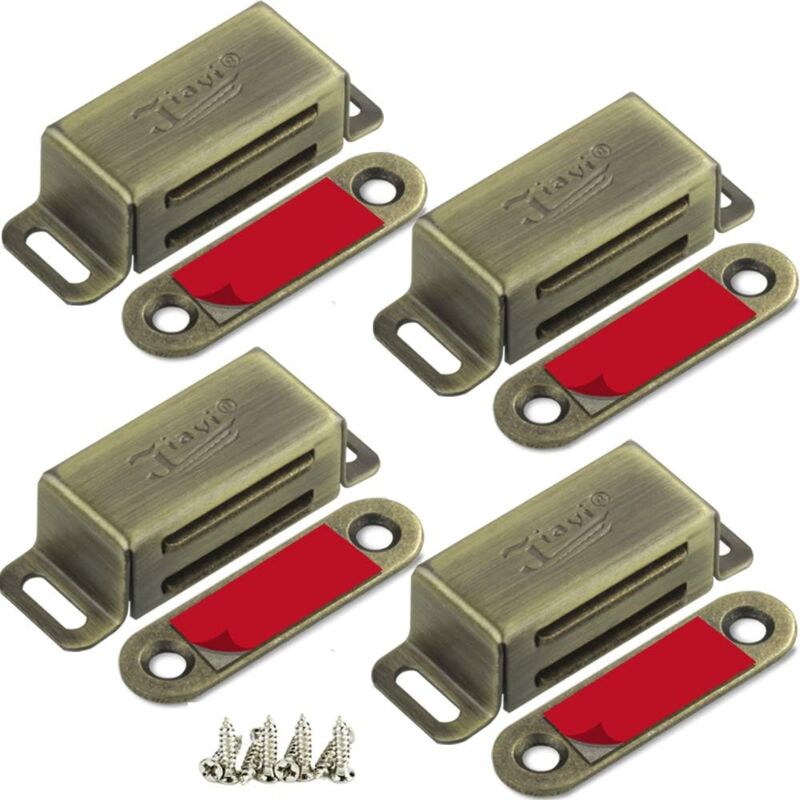 foto del prodotto jiayi cabinet magnets 4 pack bronze cabinet door magnets chiusura magnetica per porta in acciaio inox chiusura magnetica per mobili da cucina
