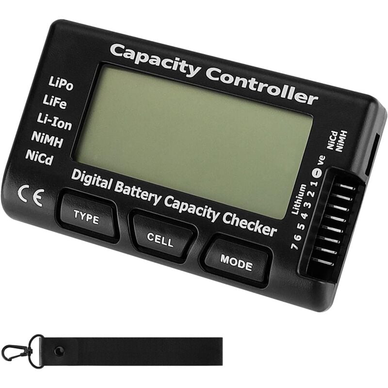 immagine 0 del prodotto gotrays tester di controllo della capacit della batteria digitale con display lcd per la durata della batteria lipo, li ion nimh
