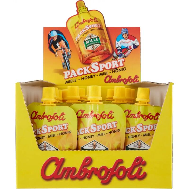 foto del prodotto replood 24x ambrosoli sport miele di fiori 100g brick monodose energia naturale