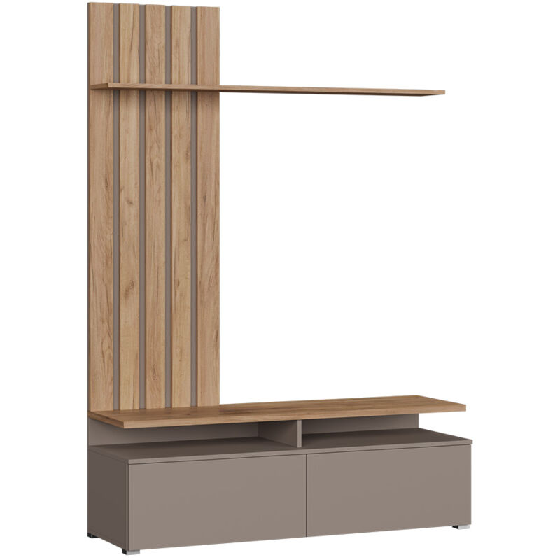 foto del prodotto vicco parete attrezzata soggiorno harro, rovere goldkraft grigio,