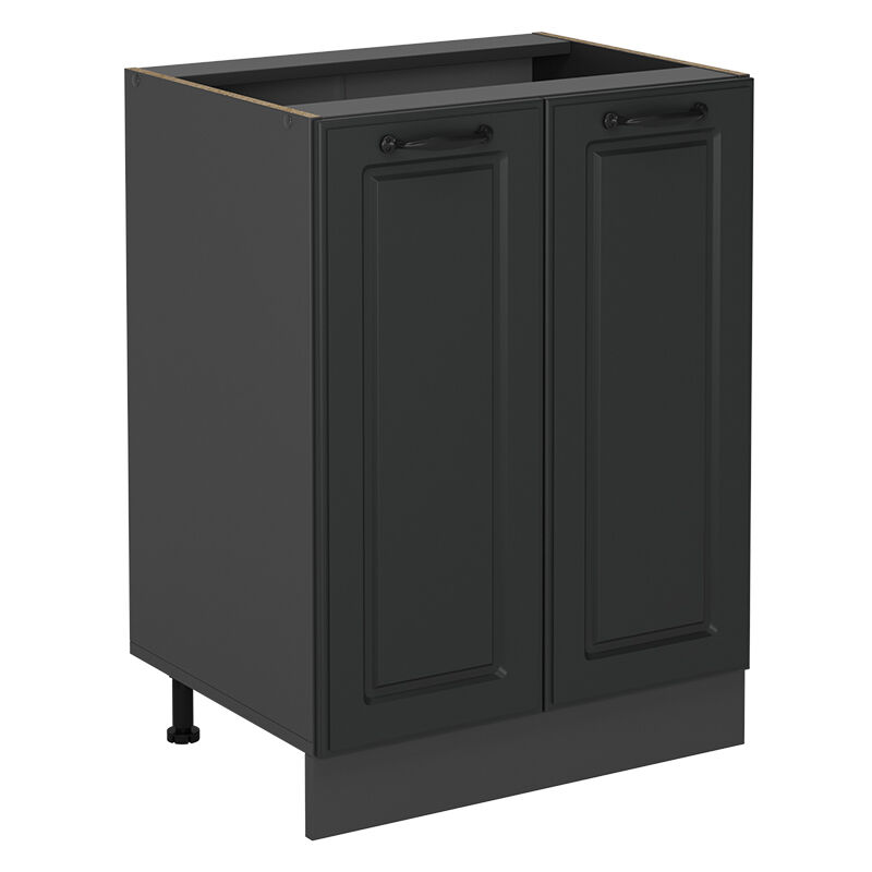 foto del prodotto mobiletto base cucina r line, antracite casa di campagna, 60 cm senza piano di lavoro vicco