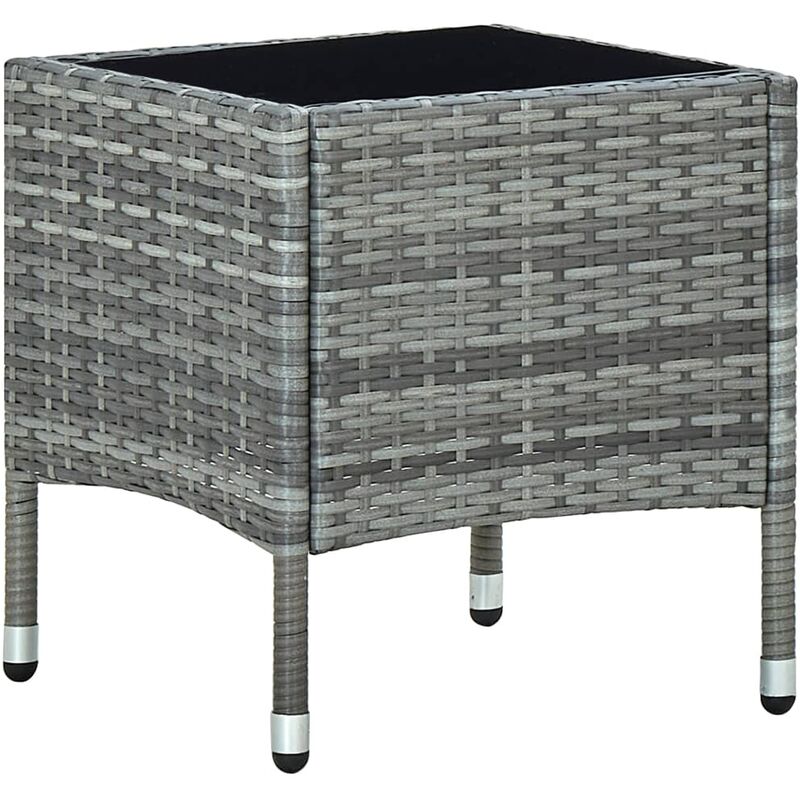 foto del prodotto furniture limited tavolo da giardino grigio 40x40x45 cm in
