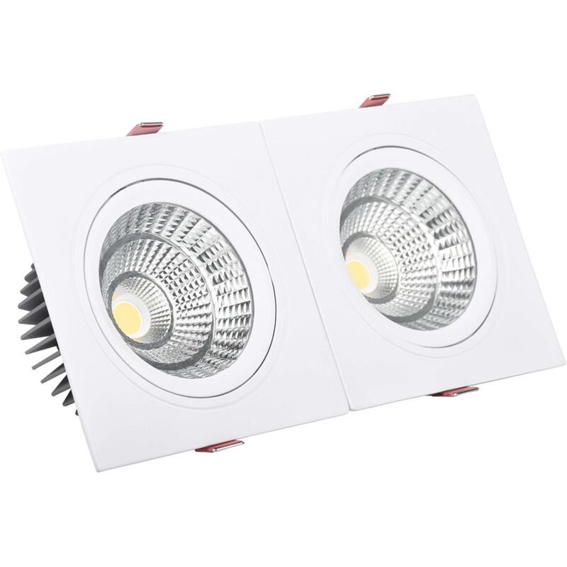 foto del prodotto ledkia faretto downlight led 10w rettangolare madison foro 165x75 mm bianco naturale 4000k