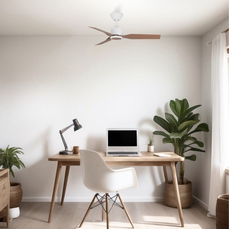 foto del prodotto ventyly original mini mini ventilatore da soffitto bianco rovere senza luce 90 cm